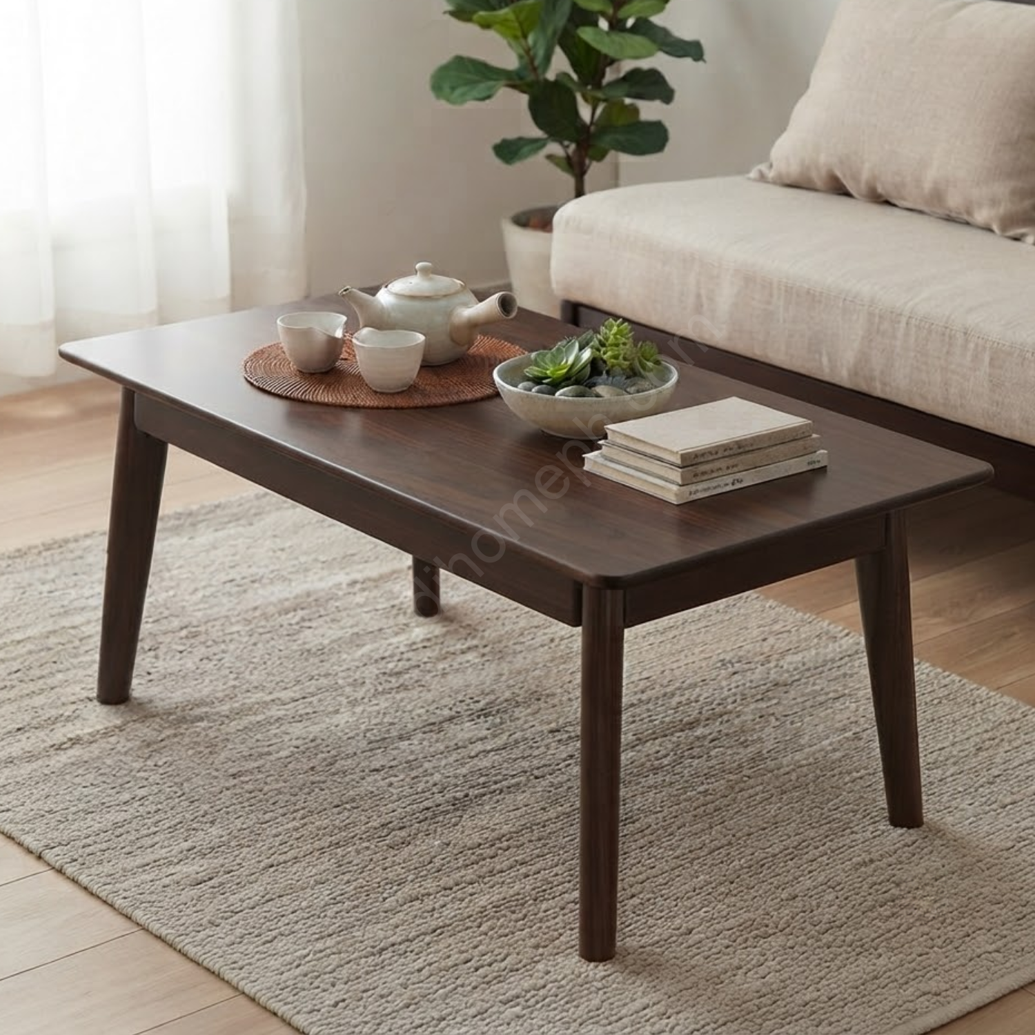 Muji Coffee Table Walnut