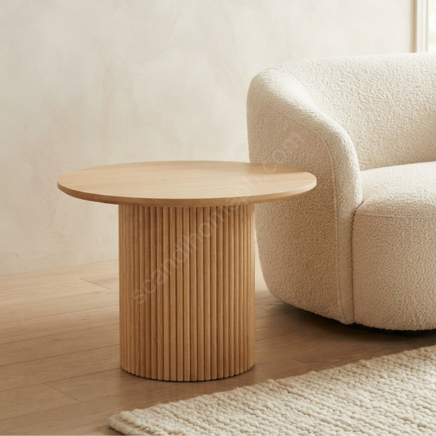 Fluted Coffee Table Natural