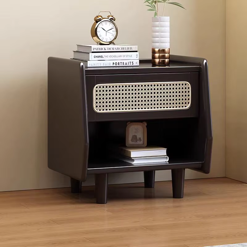 aster bedside cabinet black
