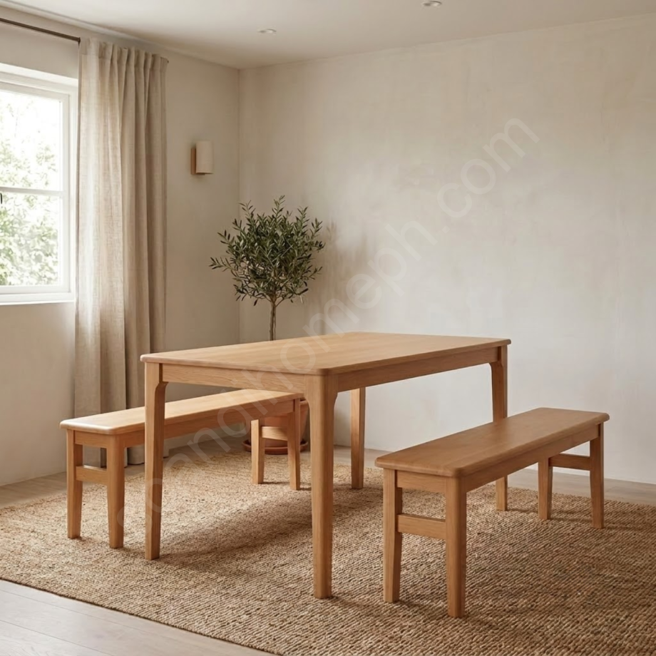 Bon 4 seater with Bench Natural